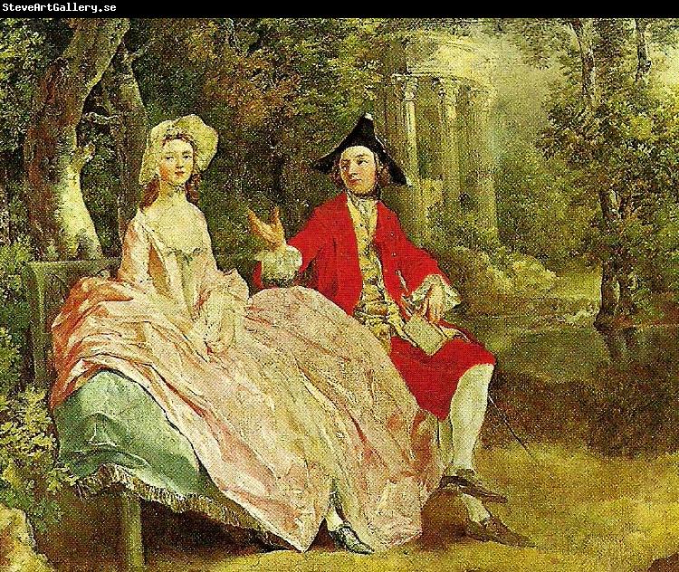 Thomas Gainsborough conversation in a park, c.